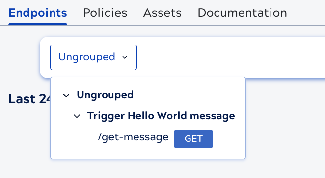 Ungrouped endpoint example