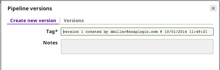 Create pipeline version