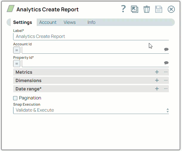Creating an Account in Designer