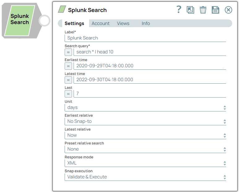 Splunk Search Snap