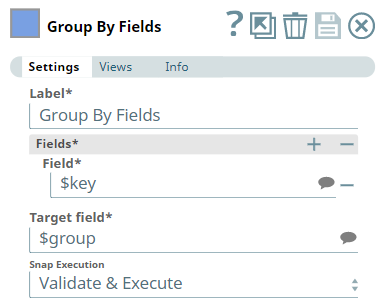 Group By Fields Snap configuration