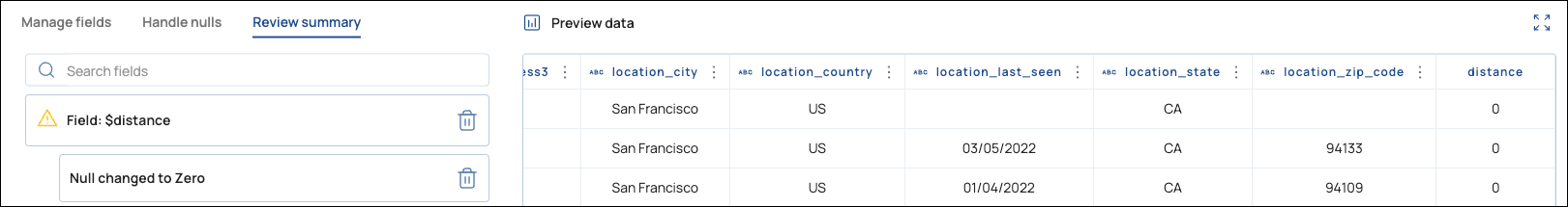 Preview Data of AutoPrep