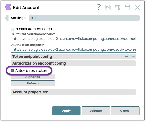 Snowflake Auto-Refresh Token