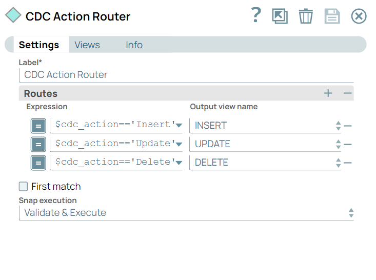 Router Snap configuration