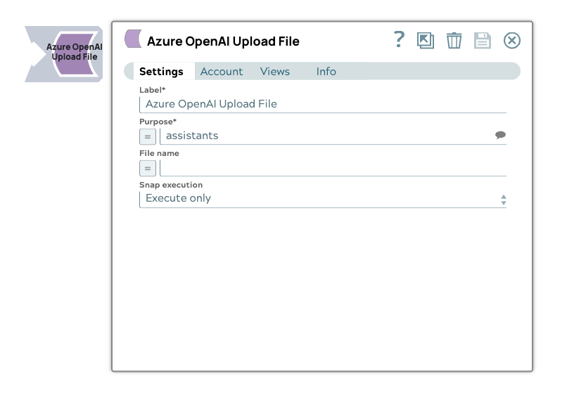 OpenAI Upload File Snap Overview